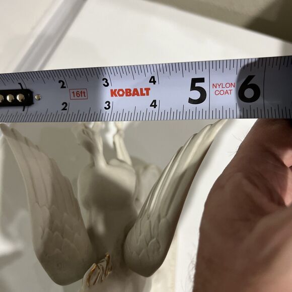 David Cornell Pegasus Figurine The Herald Of Love 1985 White Fine Porcelain - Picture 4 of 11